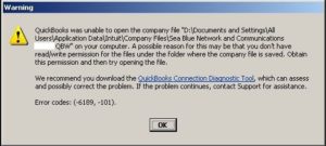 QuickBooks Error code 6189