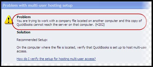 QuickBooks error h202