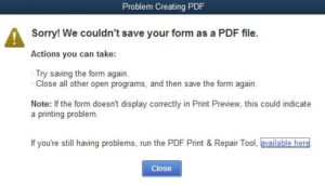 QuickBooks Printing Issues