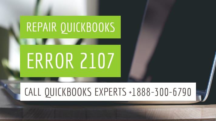 quickbooks error 2107