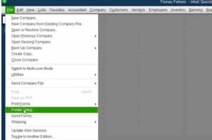 QuickBooks printer setup