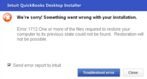QuickBooks Install Error 1712