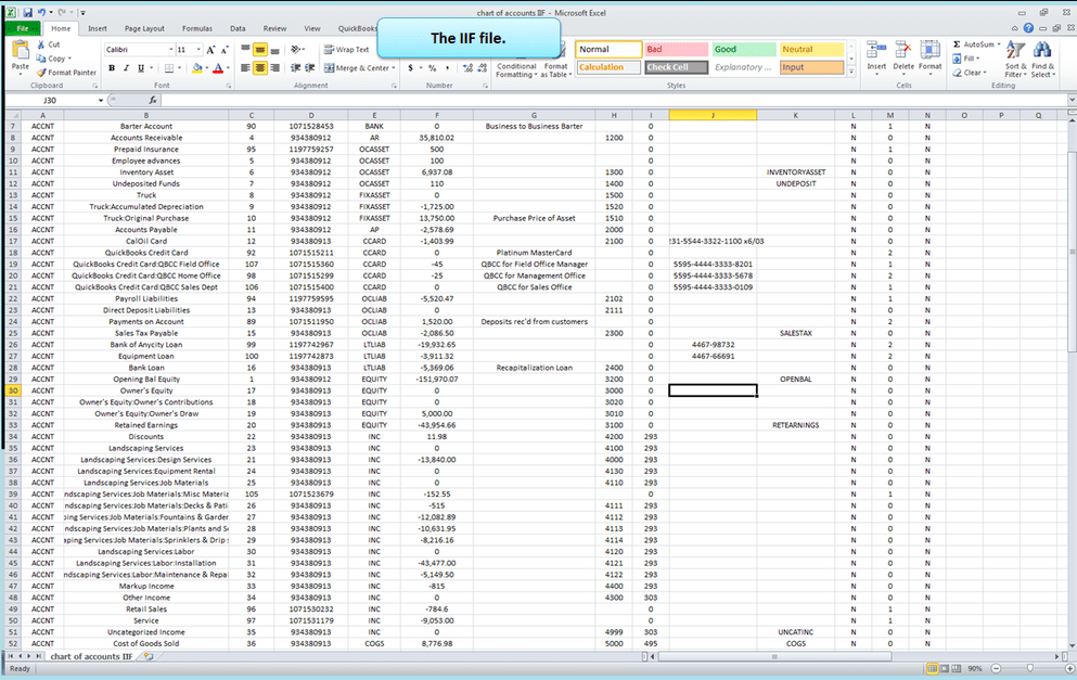 IIF File in QuickBooks Desktop Create, Edit Import/Export