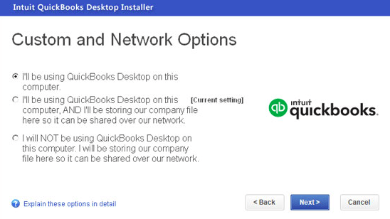 QuickBooks desktop installation