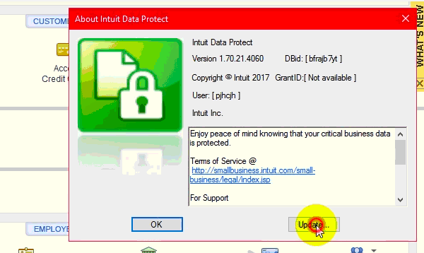Install Update Intuit Data Protect