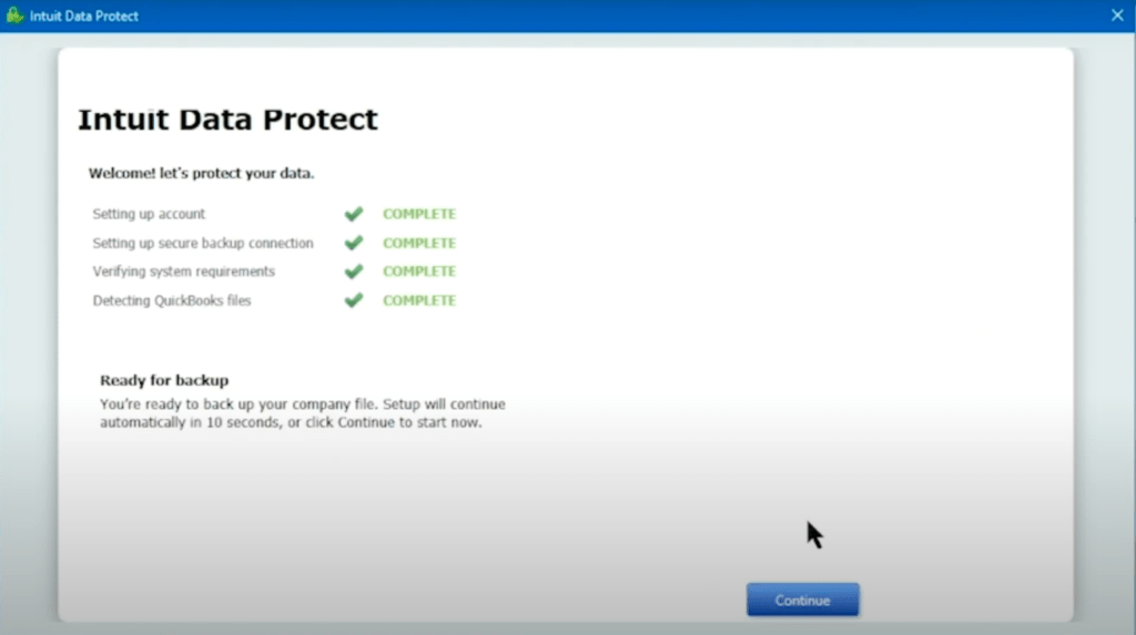 Intuit Data Protect Backup Failed Error 2229