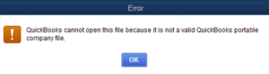 Read more about the article QuickBooks Portable Company File Error