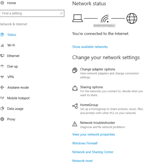network settings to fix quickbooks connection has been lost