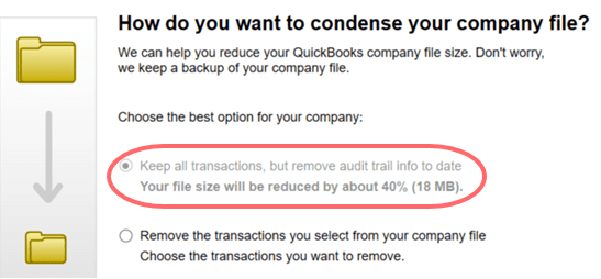 quickbooks condense data utility