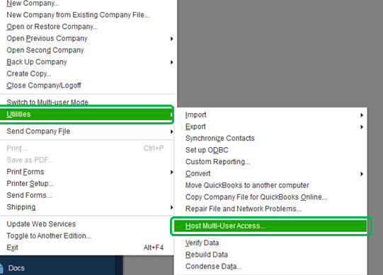 setup multi user mode in quickbooks desktop