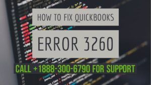 Read more about the article QuickBooks Error 3260