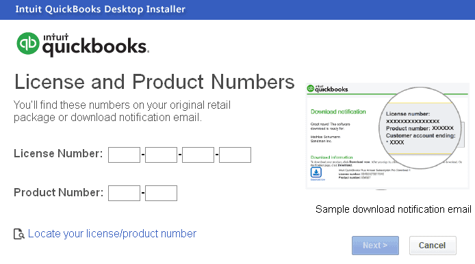 Fix QuickBooks Error 8007 using license number