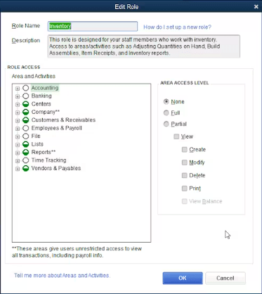 create and manage users and their roles in QuickBooks desktop enterprise.