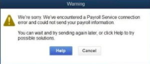 Payroll Service Connection Error in QuickBooks Desktop