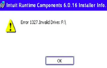 quickbooks error 1327 invalid drive error intuit