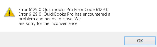 quickbooks error 6129