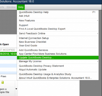 Unrecoverable Error while importing accountant's changes in QuickBooks